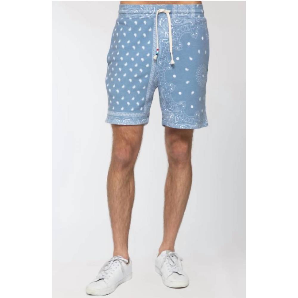 NEW SOL ANGELES men's patchwork short in blue